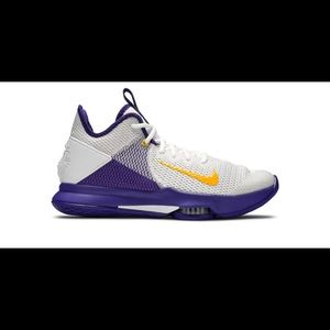 LeBron Witness 4 Lakers basketball shoe.